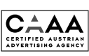 Logo "Certified Austrian Advertising Agency (CAAA)"
